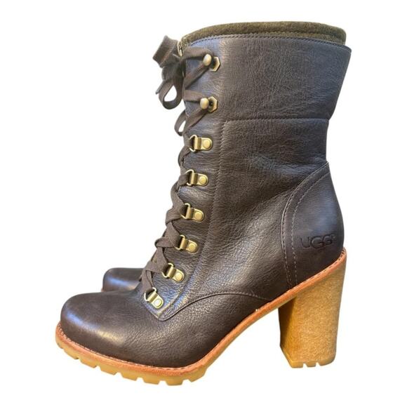 UGG Fabrice Lace Up Bootie Women size 10 - Picture 2 of 8